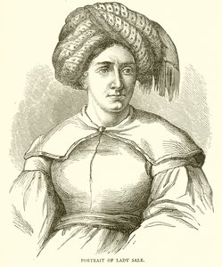 Porträt von Lady Sale von English School