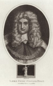 Porträt von Lord Chief Justice Holt von English School