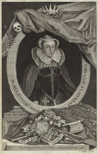 Porträt von Maria Stuart, Königin von Schottland von English School
