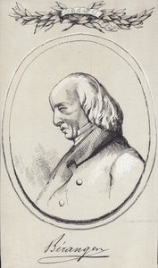 Porträt von Pierre-Jean de Beranger von English School