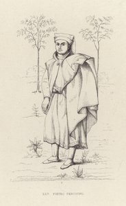 Porträt von Pietro Perugino von English School