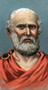 Porträt von Platon, athenischer Philosoph - Aus der Serie „Leaders of Men“ von English School