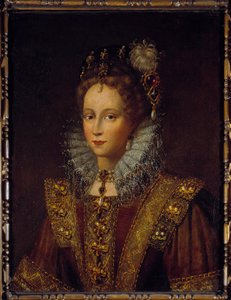 Porträt von Königin Elisabeth I. von England (1533-1603) Gemälde der englischen Schule (17. Jahrhundert)