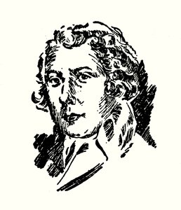 Porträt von Richard Brinsley Sheridan von English School
