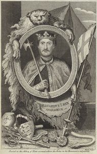 Porträt von Richard I. von England von English School