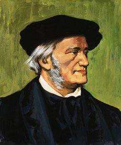 Porträt von Richard Wagner, Komponist von Der Fliegende Holländer
