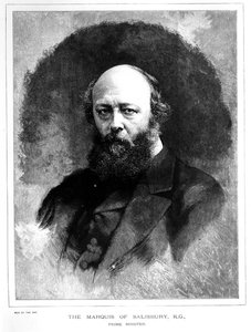 Porträt von Robert Arthur Talbot Gascoyne Cecil (1830-1903), Marquis von Salisbury und Premierminister von English School