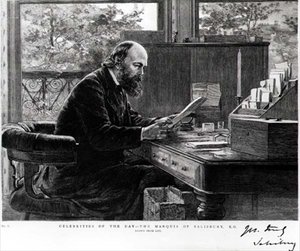 Porträt von Robert Arthur Talbot Gascoyne Cecil (1830-1903), Marquis von Salisbury, nach dem Leben gezeichnet, aus einer Serie, die 