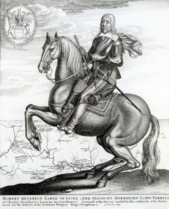 Porträt von Robert Devereux zu Pferd
