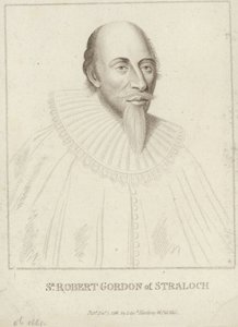 Porträt von Robert Gordon von Straloch von English School