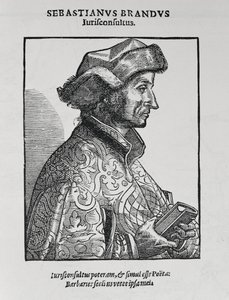 Porträt von Sebastian Brant (ca. 1458-1521) aus The Narrative and Critical History of America, herausgegeben von Justin Winsor, London, 1886