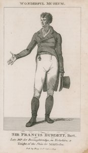 Porträt von Sir Francis Burdett von English School