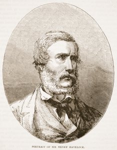 Porträt von Sir Henry Havelock, Illustration aus Cassells Illustrierter Geschichte Englands