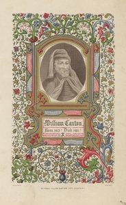 Porträt von William Caxton von English School