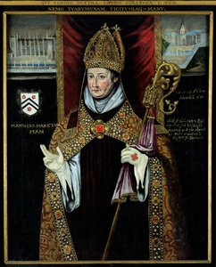 Porträt von William of Wykeham (1325-1404) von English School