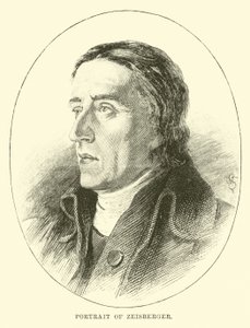 Porträt von Zeisberger von English School