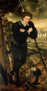 Porträt eines Gentlemans, traditionell als Sir Robert Sidney identifiziert von English School