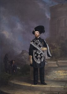 Porträt eines Freimaurer-Ritter Templers, Mitte des 19. Jahrhunderts von English School