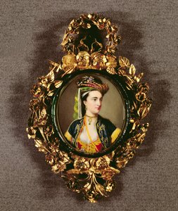 Porträt einer Frau von English School