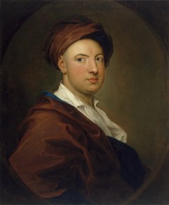 Porträt eines Mannes, möglicherweise James Thomson, nach William Hogarth von English School