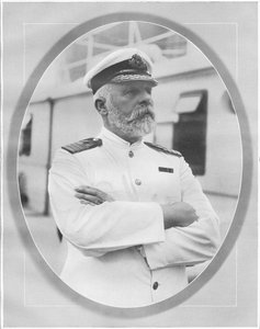 Porträt und Hommage an Kommandant Edward J. Smith, Kapitän der White Star Liner RMS Titanic, aus 