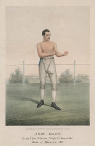 Porträt des Boxers Jem Mace von English School