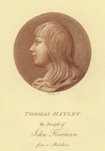 Porträt des Bildhauers Thomas Hayley, Schüler von John Flaxman von English School