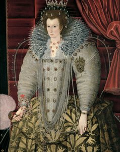 Porträt, das vermutlich Königin Elisabeth I. zeigt, im Großen Saal hängend
