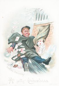 Postzustellung, Weihnachtskarte von English School
