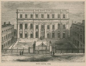 Powis House, London, im Jahr 1714 von English School