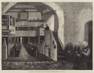 Predigt in einer norwegischen Kirche in Rosendal, Hardanger-Fjord von English School
