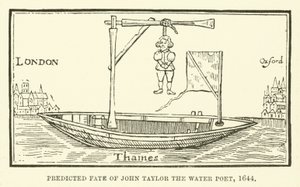 Vorhergesagtes Schicksal von John Taylor, dem Wasserpoeten
