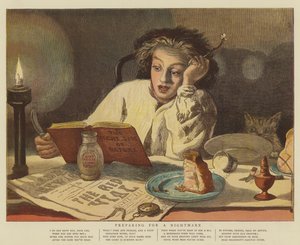 Vorbereitung auf einen Albtraum (Chromolithografie) von English School