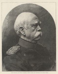 Fürst Bismarck, ehemaliger preußischer Außenminister und Kanzler des Deutschen Reiches