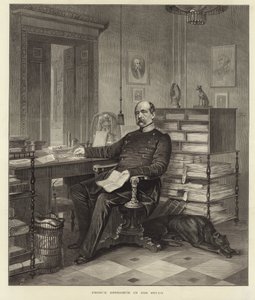 Prinz Bismarck in seinem Arbeitszimmer