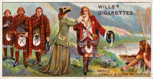 Prinz Charlie und Flora Macdonald von English School