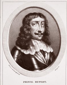 Prinz Rupert, aus einem alten Stich, zugeschrieben Delaporte, graviert von de Ducarme von English School