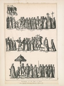 Prozession des Dogen von Venedig von English School