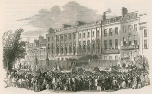 Prozession der London Temperance League in Lincolns Inn Fields, London von English School