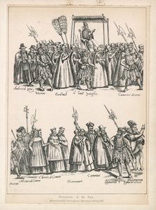 Prozession des Papstes von English School