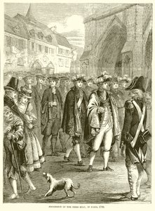 Prozession des Dritten Standes in Paris, 1789 von English School