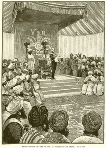 Proklamation der Königin als Herrscherin von Indien von English School