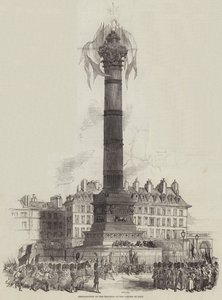 Proklamation der Republik an der Julisäule von English School