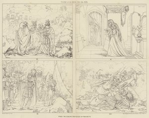 Professor Retzschs Skizzen von Macbeth (Gravur) von English School