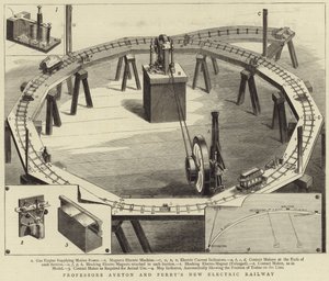 Professoren Ayrtons und Perrys neue elektrische Eisenbahn von English School