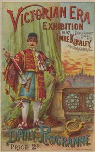 Programm für die Victorian Era Ausstellung, 1897, in Earls Court von English School