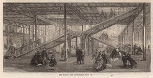 Fortschritt am Internationalen Ausstellungsgebäude; Die Treppen von English School