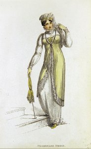 Promenadenkleid, Modeplatte aus Ackermann