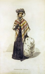 Promenadenkleid, Modeplatte aus Ackermann