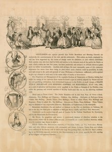 Werbeflyer für ein Großes Öffentliches Frühstück und Morgenkonzert am 15. Juli 1846 von English School